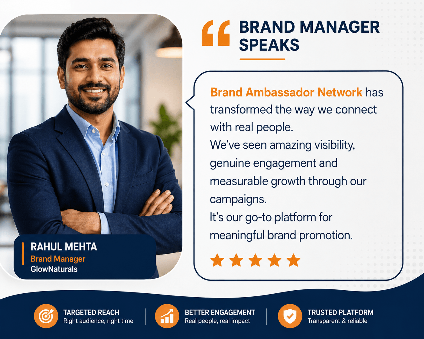 Brand Manager Testimonial
